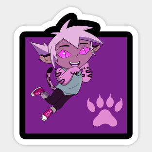 Chibi Jaguar Kipo Sticker